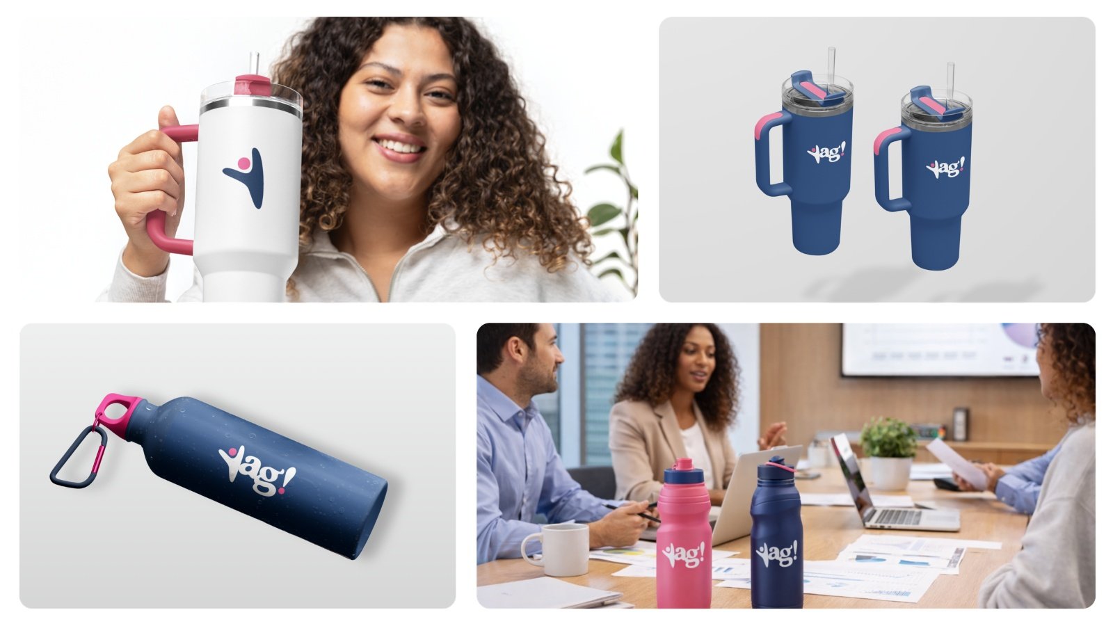Possibilidades de produtos em composição visual da Yag!