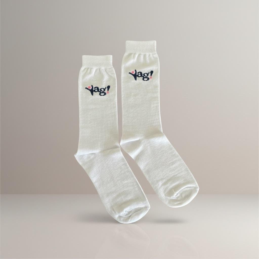 Meias personalizadas com a marca Yag!